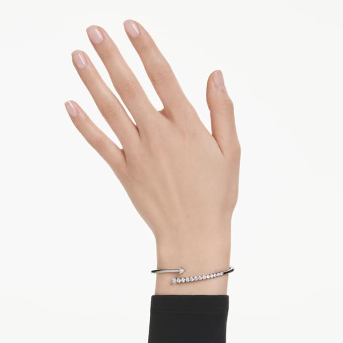 Brazalete Sublima blanco, chapado en rutenio Brazalete Sublima blanco, chapado en rutenio