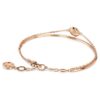 Brazalete Sublima blanco, chapado en tono oro rosa Brazalete Sublima blanco, chapado en tono oro rosa