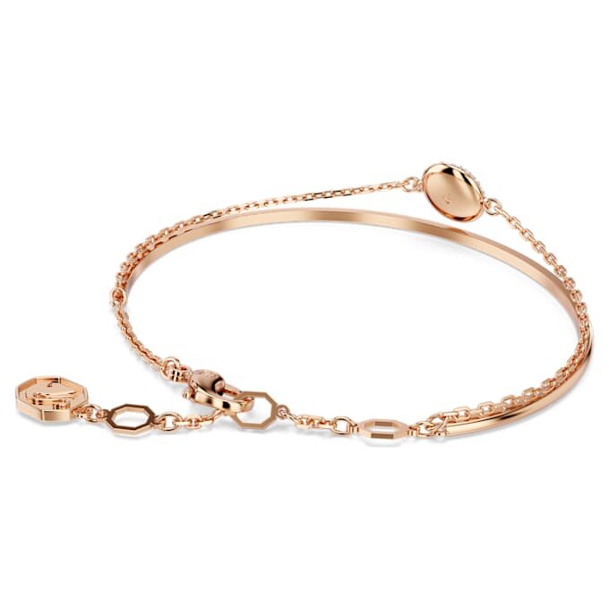 Brazalete Sublima blanco, chapado en tono oro rosa Brazalete Sublima blanco, chapado en tono oro rosa