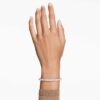 Brazalete Sublima con pavé de nieve, blanco, chapado en tono oro rosa Brazalete Sublima con pavé de nieve, blanco, chapado en tono oro rosa