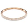 Brazalete Sublima con pavé de nieve, blanco, chapado en tono oro rosa Brazalete Sublima con pavé de nieve, blanco, chapado en tono oro rosa