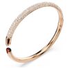 Brazalete Sublima con pavé de nieve, blanco, chapado en tono oro rosa Brazalete Sublima con pavé de nieve, blanco, chapado en tono oro rosa