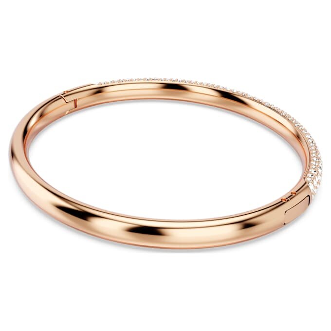 Brazalete Sublima con pavé de nieve, blanco, chapado en tono oro rosa Brazalete Sublima con pavé de nieve, blanco, chapado en tono oro rosa