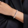 Brazalete Sublima Snow Pavé, blanco, chapado en rodio Brazalete Sublima Snow Pavé, blanco, chapado en rodio