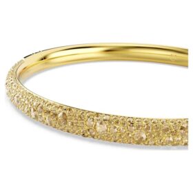 Brazalete Sublima Snow Pavé, tono dorado, chapado en tono dorado