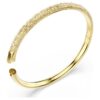 Brazalete Sublima Snow Pavé, tono dorado, chapado en tono dorado