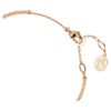 Brazalete Swan, negro, chapado en tono oro rosa Brazalete Swan, negro, chapado en tono oro rosa