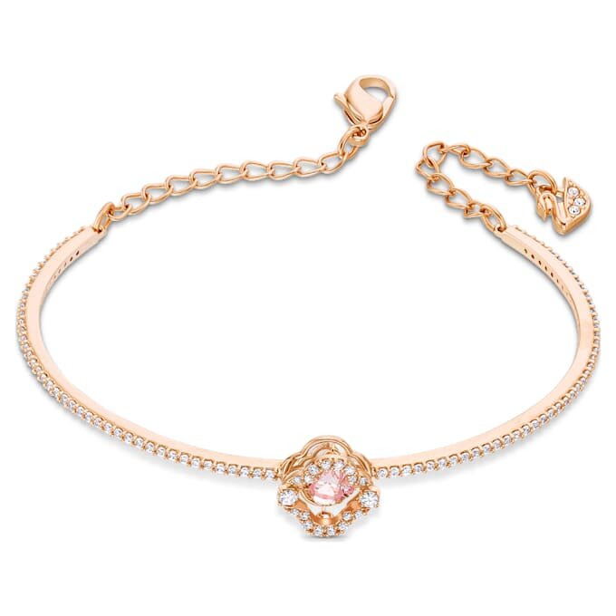 Brazalete Una Clover, rosa, chapado en tono oro rosa Brazalete Una Clover, rosa, chapado en tono oro rosa