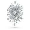 Broche Galaxy con diamantes cultivados en laboratorio, 15.71 Ct Tw, formas mixtas, oro blanco de 18K Broche Galaxy con diamantes cultivados en laboratorio, 15.71 Ct Tw, formas mixtas, oro blanco de 18K