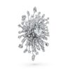 Broche Galaxy con diamantes cultivados en laboratorio, 15.71 Ct Tw, formas mixtas, oro blanco de 18K Broche Galaxy con diamantes cultivados en laboratorio, 15.71 Ct Tw, formas mixtas, oro blanco de 18K