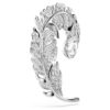 Broche Idyllia con cortes mixtos, forma de pluma, chapado en rodio Broche Idyllia con cortes mixtos, forma de pluma, chapado en rodio