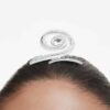 Broche para el cabello de Ariana Grande x Swarovski, corte baguette, blanco, chapado en rodio