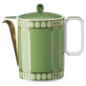 Cafetera Signum de porcelana, verde