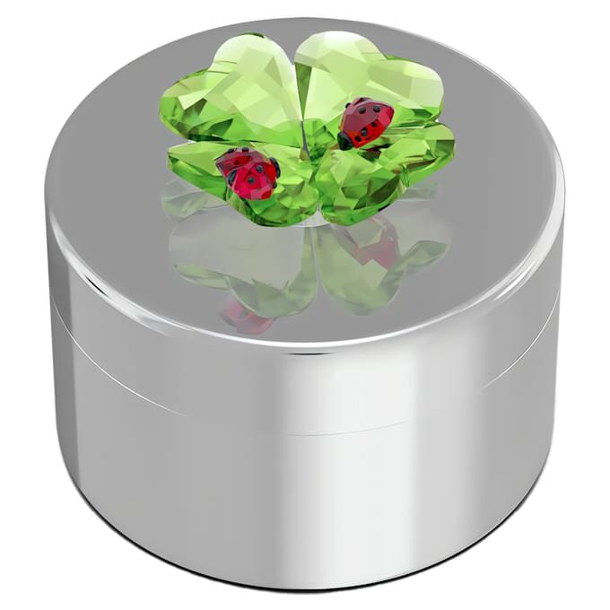 Caja decorativa «Idyllia» con trébol y mariquita Caja decorativa «Idyllia» con trébol y mariquita
