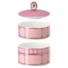 Caja Signum de porcelana, pequeña, rosa