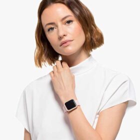 Carcasa Sparkling para Apple Watch® Series 4 y 5, 40 mm, tono oro rosa