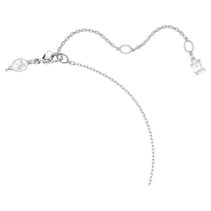 Colgante Ariana Grande x Swarovski con cortes mixtos, corazón, blanco, chapado en rodio Colgante Ariana Grande x Swarovski con cortes mixtos, corazón, blanco, chapado en rodio