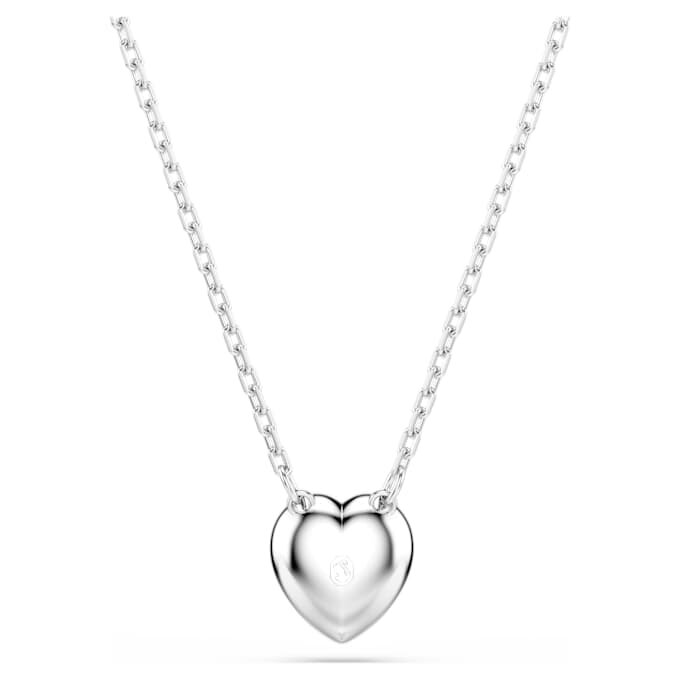 Colgante Ariana Grande x Swarovski con cortes mixtos, corazón, blanco, chapado en rodio Colgante Ariana Grande x Swarovski con cortes mixtos, corazón, blanco, chapado en rodio