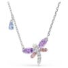 Colgante Ariana Grande X Swarovski con cortes mixtos, libélula, multicolor, chapado en rodio Colgante Ariana Grande X Swarovski con cortes mixtos, libélula, multicolor, chapado en rodio