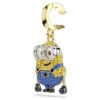 Colgante Bob de los Minions con pavé, multicolor, chapado en tono dorado Colgante Bob de los Minions con pavé, multicolor, chapado en tono dorado