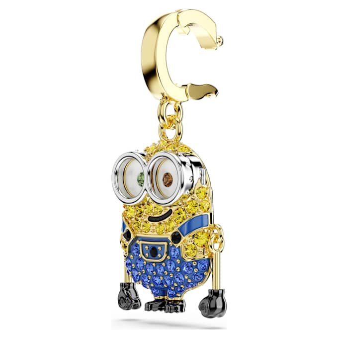 Colgante Bob de los Minions con pavé, multicolor, chapado en tono dorado Colgante Bob de los Minions con pavé, multicolor, chapado en tono dorado