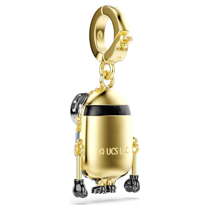 Colgante Bob de los Minions con pavé, multicolor, chapado en tono dorado Colgante Bob de los Minions con pavé, multicolor, chapado en tono dorado