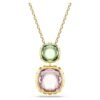 Colgante Chroma con corte cojín, multicolor, chapado en tono dorado Colgante Chroma con corte cojín, multicolor, chapado en tono dorado