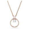 Colgante Constella con pavé, corte redondo, blanco, chapado en tono oro rosa Colgante Constella con pavé, corte redondo, blanco, chapado en tono oro rosa