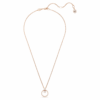 Colgante Constella con pavé, corte redondo, blanco, chapado en tono oro rosa Colgante Constella con pavé, corte redondo, blanco, chapado en tono oro rosa