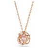 Colgante Constella de corte redondo, piedra danzante, rosa, chapado en tono oro rosa Colgante Constella de corte redondo, piedra danzante, rosa, chapado en tono oro rosa