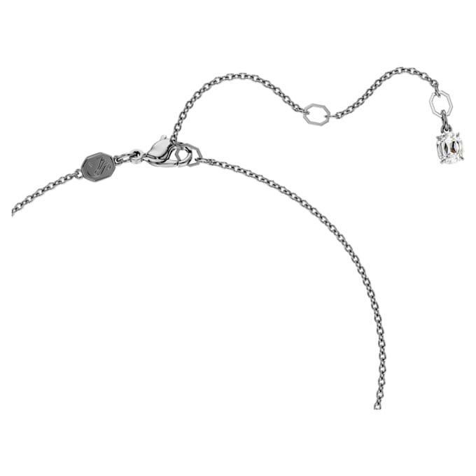 Colgante cruz Insigne, gris, chapado en rutenio Colgante cruz Insigne, gris, chapado en rutenio