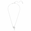 Colgante de cisne, blanco, chapado en rodio Colgante de cisne, blanco, chapado en rodio