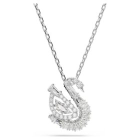 Colgante de cisne con cortes mixtos, cisne, blanco
