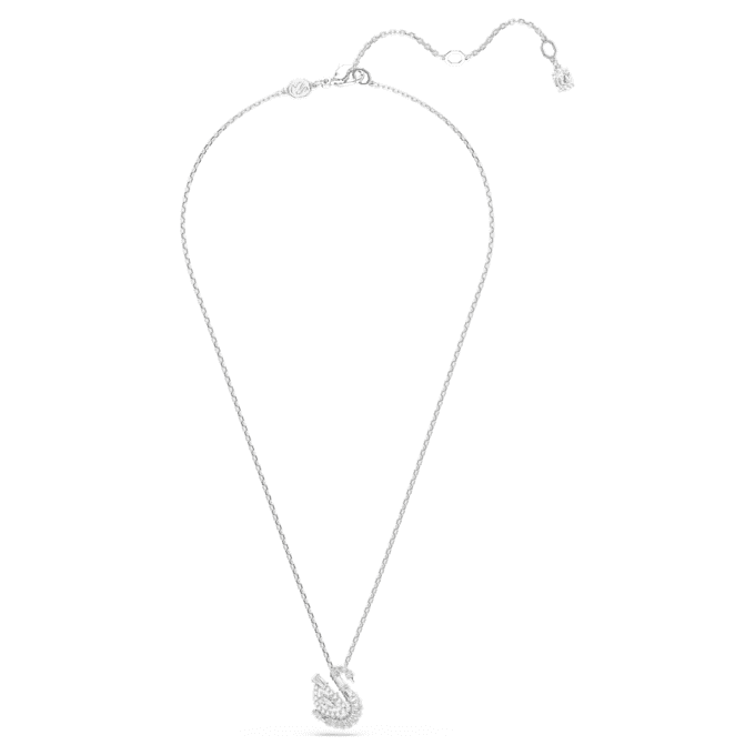 Colgante de cisne con cortes mixtos, cisne, blanco Colgante de cisne con cortes mixtos, cisne, blanco