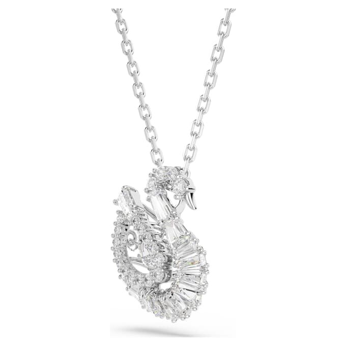 Colgante de cisne con cortes mixtos, cisne, blanco Colgante de cisne con cortes mixtos, cisne, blanco