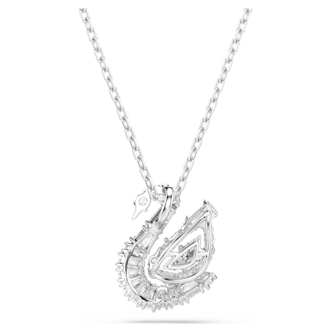Colgante de cisne con cortes mixtos, cisne, blanco Colgante de cisne con cortes mixtos, cisne, blanco