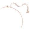 Colgante de cisne, negro, chapado en tono oro rosa