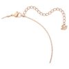 Colgante de cisne, rosa, chapado en tono oro rosa