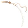 Colgante de osito con perlas de cristal, osito, rosa, chapado en tono oro rosa Colgante de osito con perlas de cristal, osito, rosa, chapado en tono oro rosa