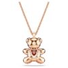 Colgante de osito, rosa, chapado en tono oro rosa Colgante de osito, rosa, chapado en tono oro rosa