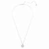 Colgante de serpiente con cortes mixtos, Año de la Serpiente, blanco, chapado en rodio Colgante de serpiente con cortes mixtos, Año de la Serpiente, blanco, chapado en rodio