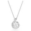 Colgante de serpiente con cortes mixtos, Año de la Serpiente, blanco, chapado en rodio Colgante de serpiente con cortes mixtos, Año de la Serpiente, blanco, chapado en rodio