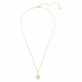 Colgante de serpiente con perla de cristal, cortes mixtos, Año de la Serpiente, blanco, chapado en tono dorado