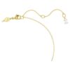 Colgante Dextera con anillos entrelazados, blanco, chapado en tono dorado Colgante Dextera con anillos entrelazados, blanco, chapado en tono dorado