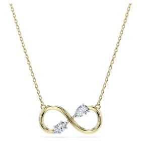 Colgante Eternity con diamantes cultivados en laboratorio de 0,35 ct en total, formas mixtas, oro amarillo de 14K