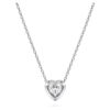 Colgante Eternity con diamantes cultivados en laboratorio de 0,5 ct en total, forma de corazón, plata esterlina Colgante Eternity con diamantes cultivados en laboratorio de 0,5 ct en total, forma de corazón, plata esterlina