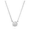 Colgante Eternity con diamantes cultivados en laboratorio de 0,5 ct en total, forma redonda, plata esterlina Colgante Eternity con diamantes cultivados en laboratorio de 0,5 ct en total, forma redonda, plata esterlina