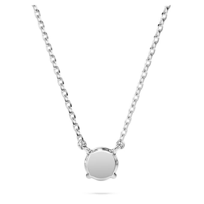 Colgante Eternity con diamantes cultivados en laboratorio de 0,5 ct en total, forma redonda, plata esterlina Colgante Eternity con diamantes cultivados en laboratorio de 0,5 ct en total, forma redonda, plata esterlina