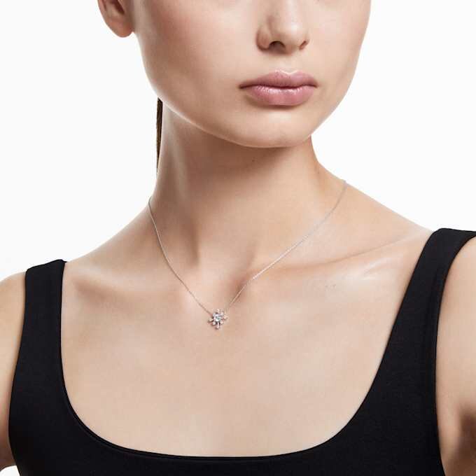 Colgante Galaxy con diamantes cultivados en laboratorio de 0,5 ct en total, forma redonda, oro blanco de 14K Colgante Galaxy con diamantes cultivados en laboratorio de 0,5 ct en total, forma redonda, oro blanco de 14K