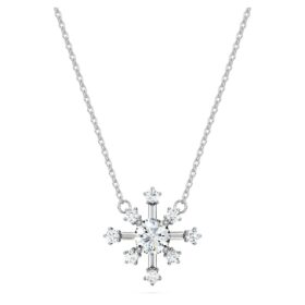Colgante Galaxy con diamantes cultivados en laboratorio de 0,5 ct en total, forma redonda, oro blanco de 14K